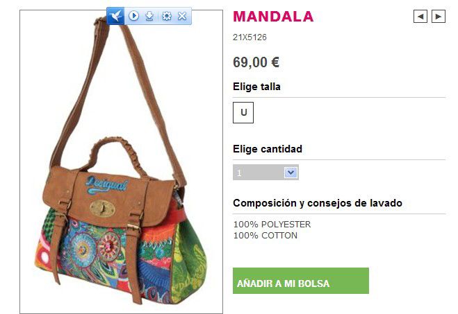 New DESIGUAL 2011 Peacock Shoulder Bag Handbags  